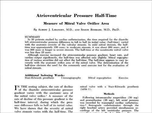 pressure-half-time pressure-half-time