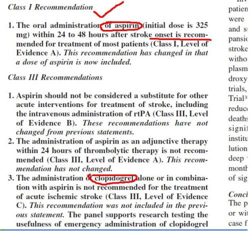 aha antiplatlet agent