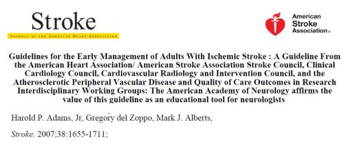 aha stroke guidelines 2007