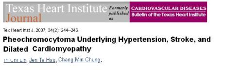 pheochromocytoma and dcm dilated cardiomyopathy .catecholamine induced dcm tachycardiac cardiomyopathy