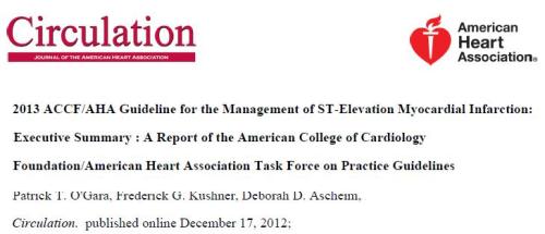 acc aha guidlines stemi 2013