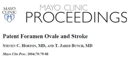 patent foramen ovale and stroke