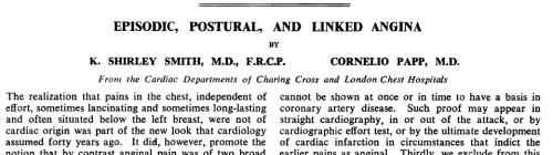 linked angina atypical angina abdominal angina  shirley smith cornelio papp bmj