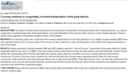 coronary anatomy in corrected transpostion og great arteries ltga c tgv Ltgv 2