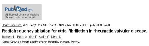 rf ablation in rheumatic atrial fibrillation