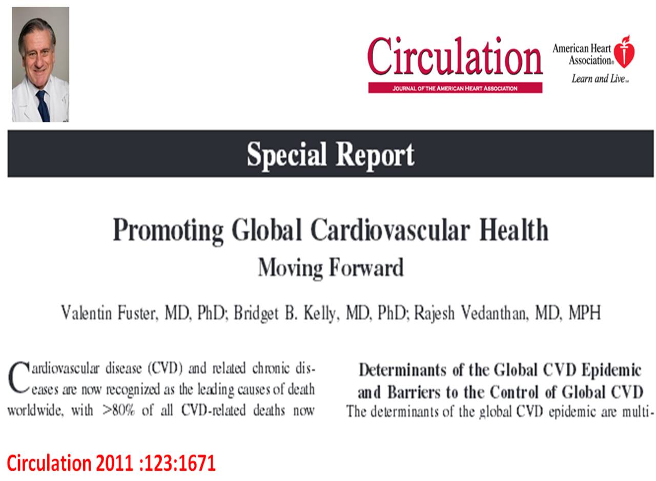 global  cardiovascular health valentine fuster circulation 2011