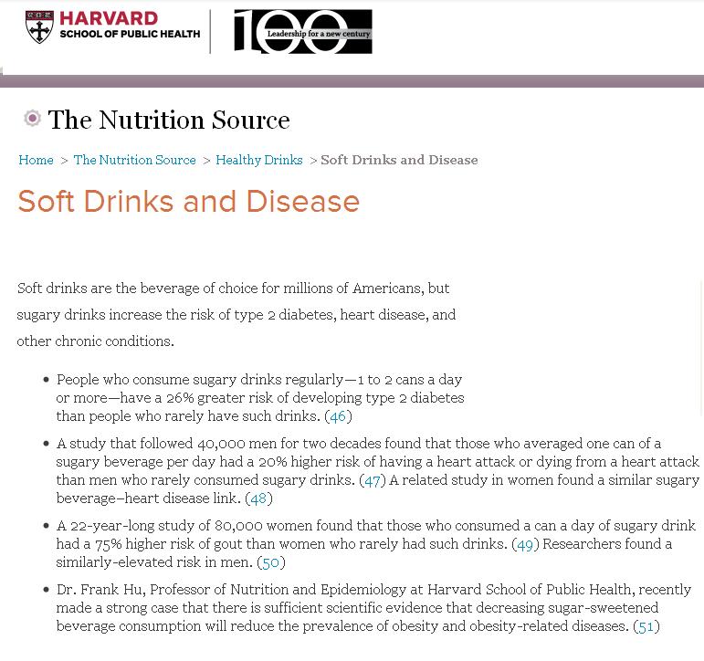 soft drinks and impact on health