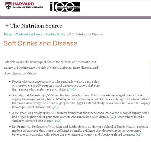 soft drinks and impact on health