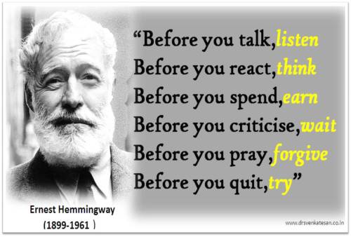 Ernest hemmingway quotes