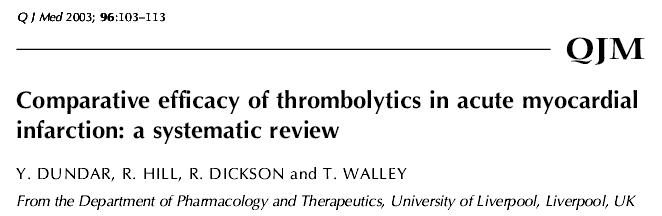 A meta  analysis of thrombolytic agents streptokinase vs tpa tnktpa  stroke risk fibrin slectivity