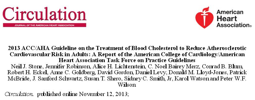 acc aha 2013 guidelines cholesterol ncep
