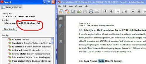 statin search acc document