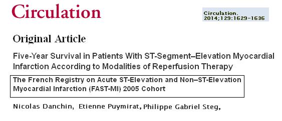 FAST MI primary PCI  trial
