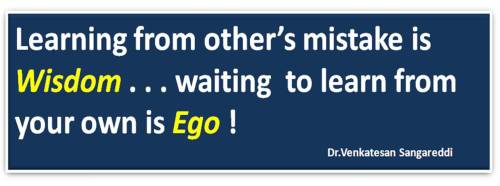 Wisdom ego quotes brainy best dr s venkatesan top inspirational