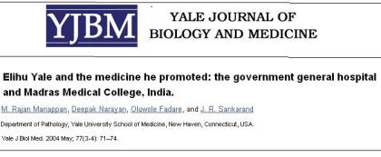 history of madras medical college yale university drsvenkatesan dr s venkatesan cardiologist