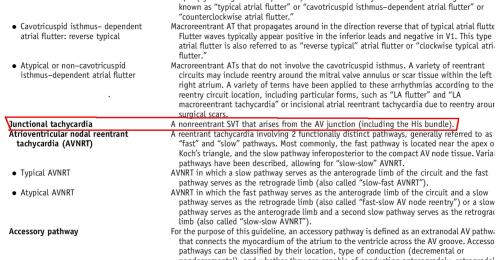 definition of junctional tachycardia