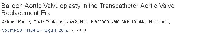 balloon aortic valvuloplasty bav